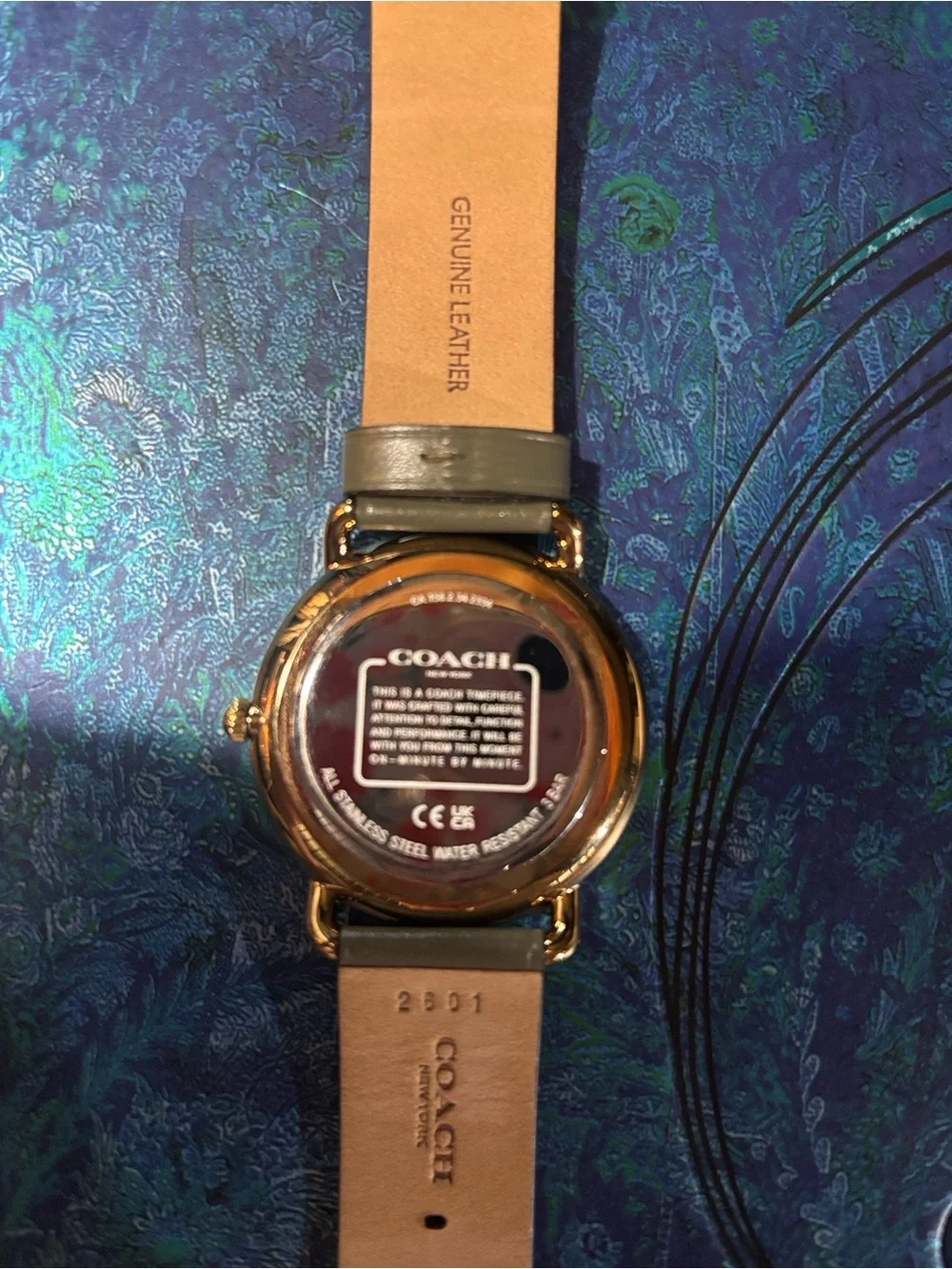 Coach sleek wristwatch